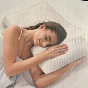 Osteo contour memory foam pillow for back, side or stomach sleepers